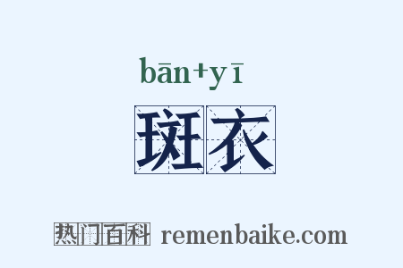 斑衣是什么意思的图片